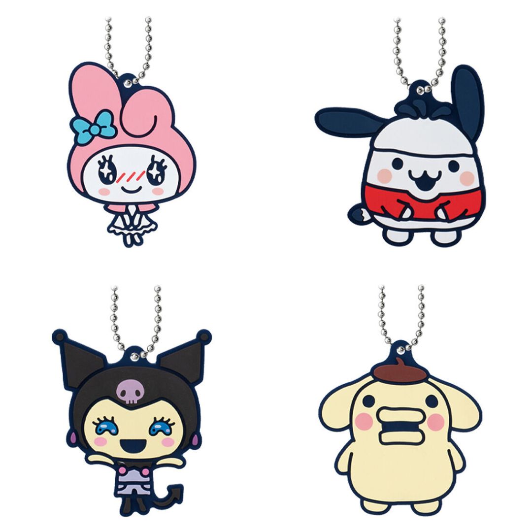 [Clearance][NEW] Tamagotchi Uni × Sanrio Characters Special Rubber Mascot -Gashapon Item [Randomly Selected] BANDAI Japan [AUG 2024] [Made in China]