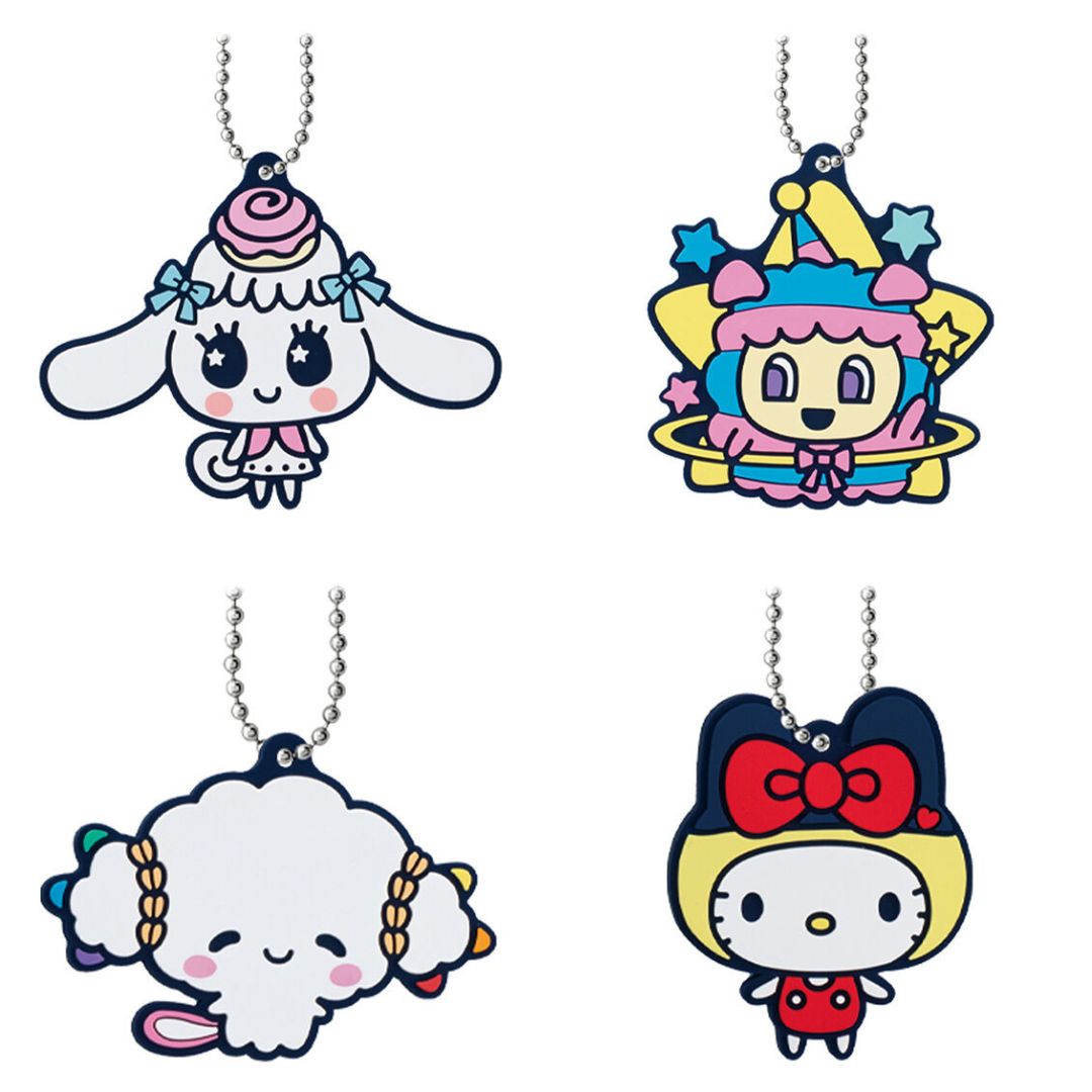 [Clearance][NEW] Tamagotchi Uni × Sanrio Characters Special Rubber Mascot -Gashapon Item [Randomly Selected] BANDAI Japan [AUG 2024] [Made in China]