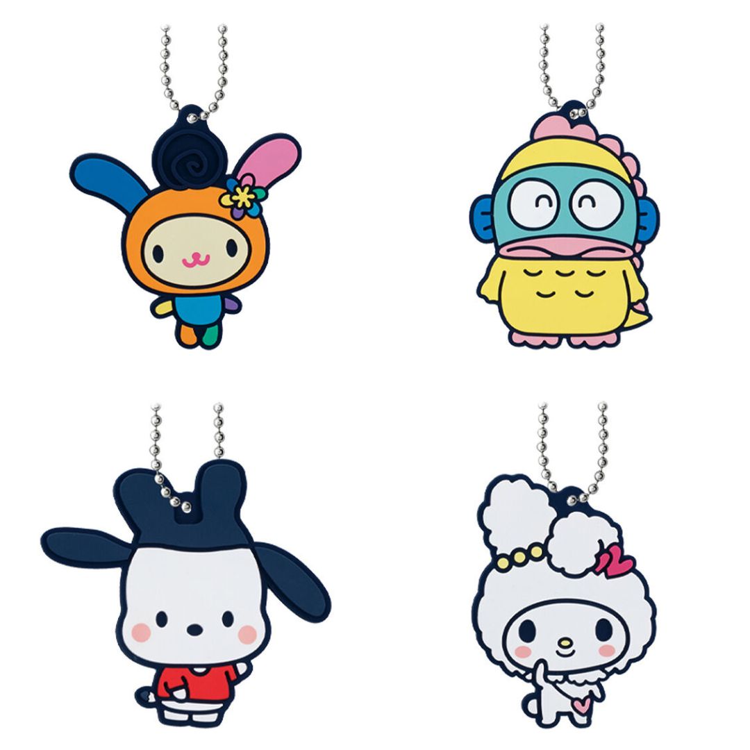 [Clearance][NEW] Tamagotchi Uni × Sanrio Characters Special Rubber Mascot -Gashapon Item [Randomly Selected] BANDAI Japan [AUG 2024] [Made in China]