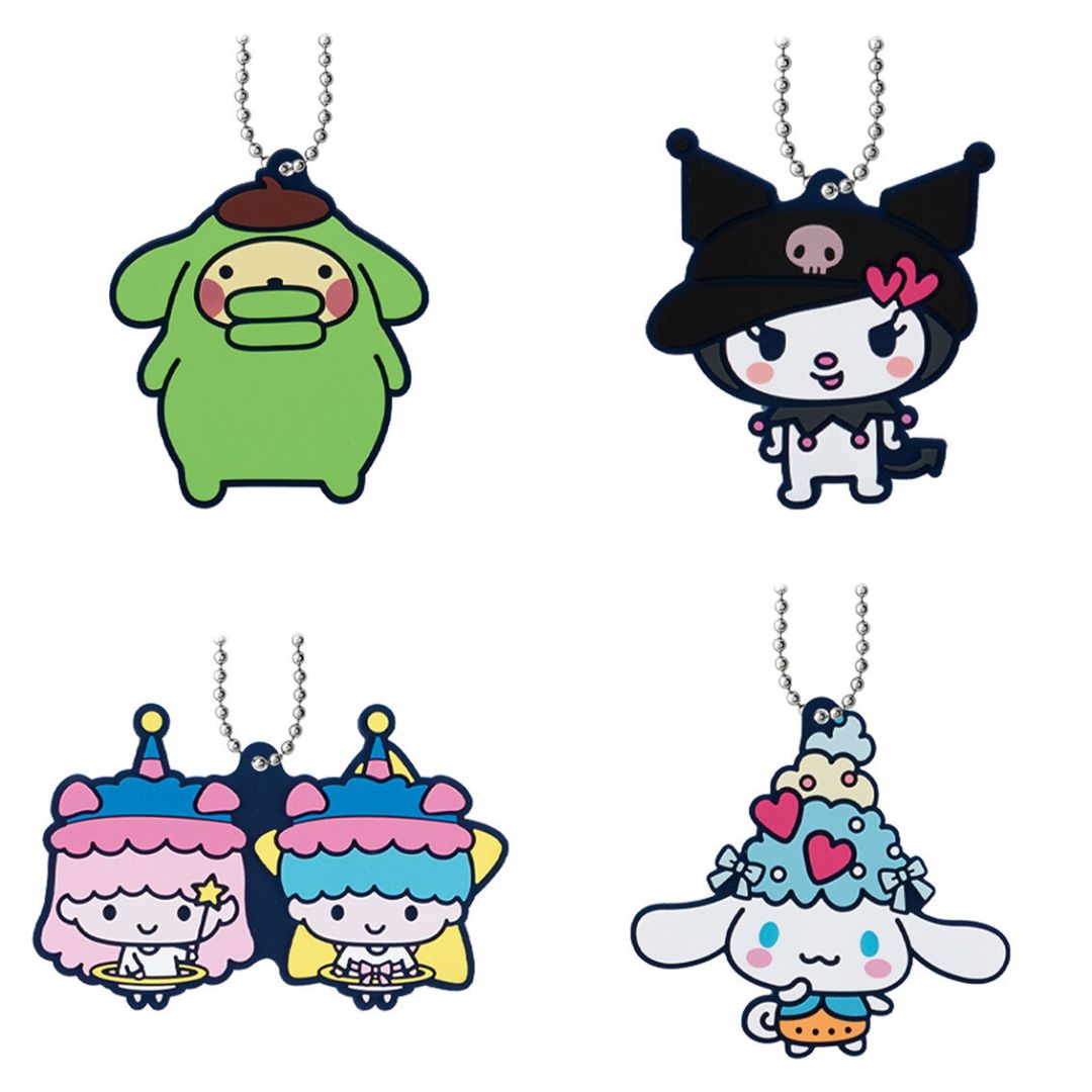 [Clearance][NEW] Tamagotchi Uni × Sanrio Characters Special Rubber Mascot -Gashapon Item [Randomly Selected] BANDAI Japan [AUG 2024] [Made in China]