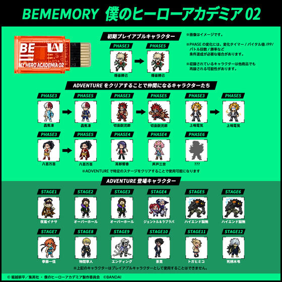 [NEW] VITAL BRACELET BE BEMEMORY - My Hero Academia 02 [JAN 14 2023] Bandai Japan