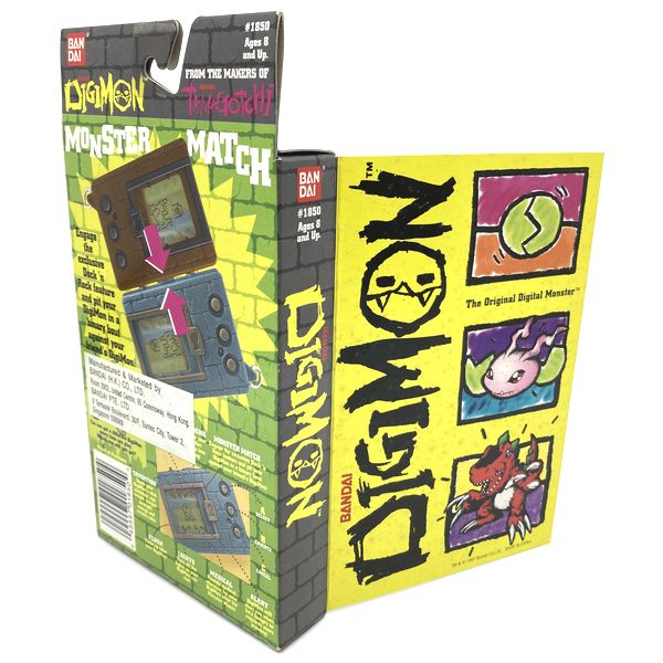 [Sin usar] Digimon Yellow 1997 Bandai en inglés