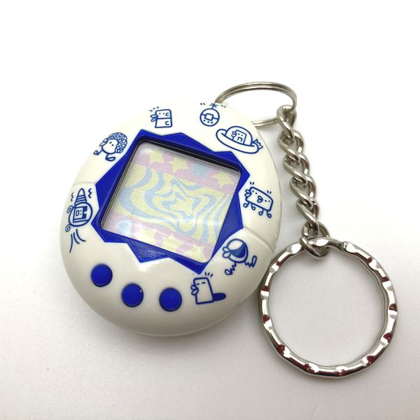 [Usado] Shinshu Hakken Tamagotchi Modelo inglés blanco Sin caja Bandai HK