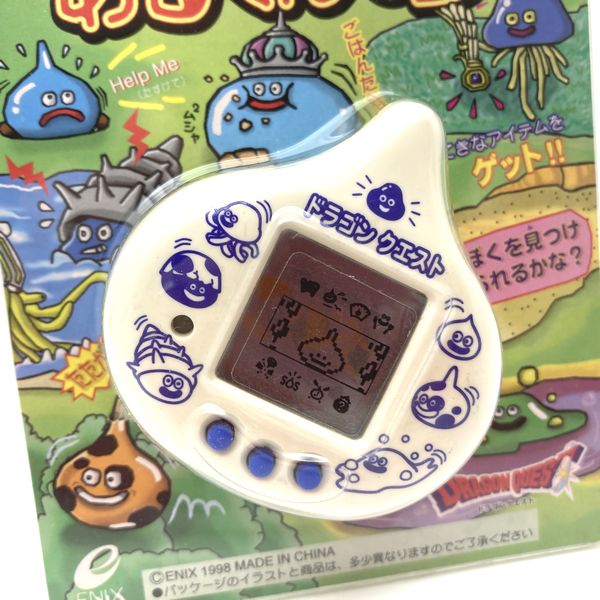 [Used] Arukundesu White Dragon Quest Slime Virtual Pet Pedometer Enix in Box
