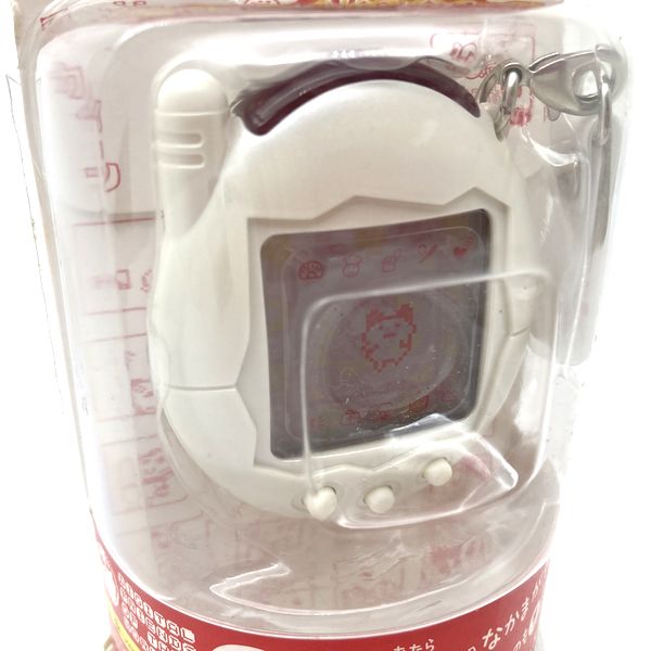 [Usado] Ketai Kaitsu TamaGotchi Akai Red Series Limited Pearl White en caja Bandai Japón