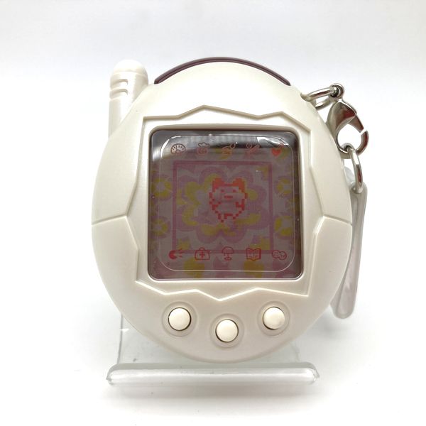 [Usado] Ketai Kaitsu TamaGotchi Akai Red Series Limited Pearl White en caja Bandai Japón