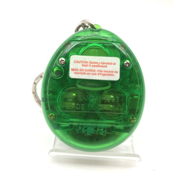 [Used] Original Tamagotchi Transparent Green Keychain No Box Bandai English Model 1996-1997