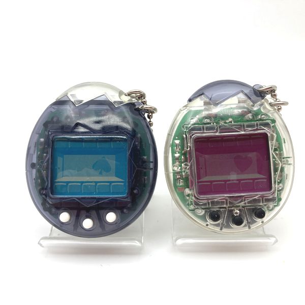 [Used] Osutchi / Mesutchi Clear/Clear Black Pair Set Tamagotchi 1997 Bandai 2