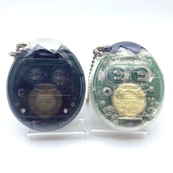 [Used] Osutchi / Mesutchi Clear/Clear Black Pair Set Tamagotchi 1997 Bandai 2