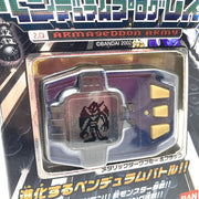 [Used] Digimon Pendulum Progress 2.0 ARMAGEDDON ARMY - Metallic Dark Blue & Black in Box Bandai Japan 2002